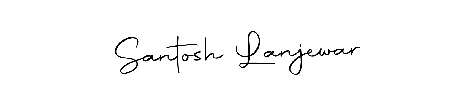 Make a beautiful signature design for name Santosh Lanjewar. With this signature (Autography-DOLnW) style, you can create a handwritten signature for free. Santosh Lanjewar signature style 10 images and pictures png