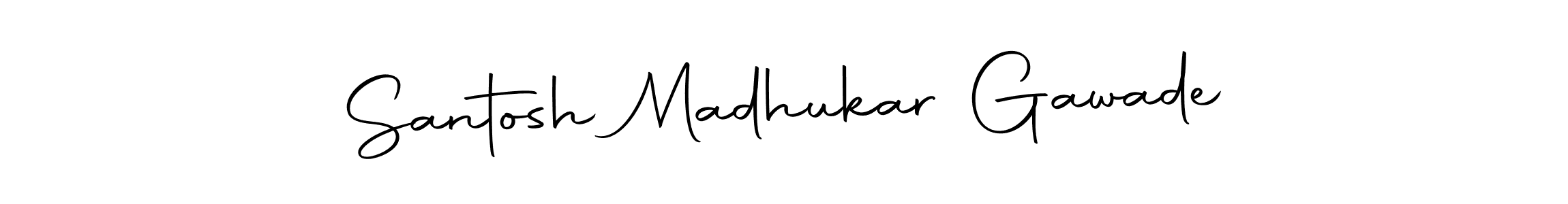 Design your own signature with our free online signature maker. With this signature software, you can create a handwritten (Autography-DOLnW) signature for name Santosh Madhukar Gawade. Santosh Madhukar Gawade signature style 10 images and pictures png