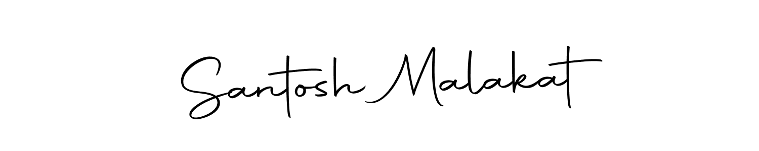 Create a beautiful signature design for name Santosh Malakat. With this signature (Autography-DOLnW) fonts, you can make a handwritten signature for free. Santosh Malakat signature style 10 images and pictures png