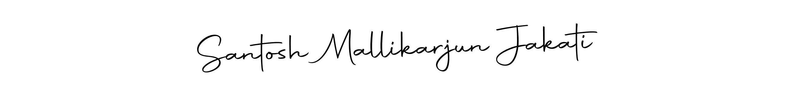 Santosh Mallikarjun Jakati stylish signature style. Best Handwritten Sign (Autography-DOLnW) for my name. Handwritten Signature Collection Ideas for my name Santosh Mallikarjun Jakati. Santosh Mallikarjun Jakati signature style 10 images and pictures png