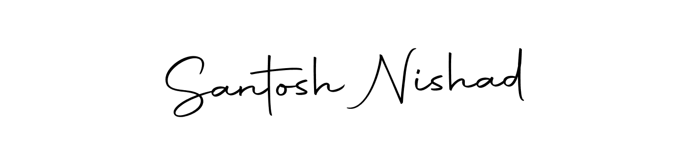 Design your own signature with our free online signature maker. With this signature software, you can create a handwritten (Autography-DOLnW) signature for name Santosh Nishad. Santosh Nishad signature style 10 images and pictures png