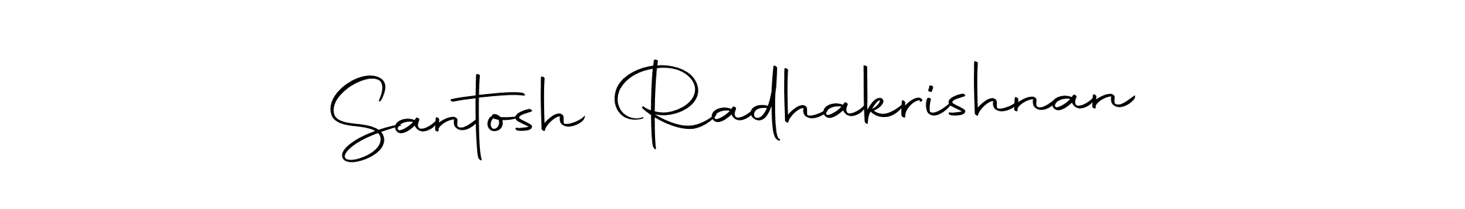 Design your own signature with our free online signature maker. With this signature software, you can create a handwritten (Autography-DOLnW) signature for name Santosh Radhakrishnan. Santosh Radhakrishnan signature style 10 images and pictures png