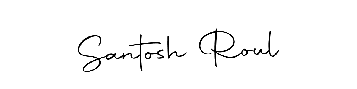 The best way (Autography-DOLnW) to make a short signature is to pick only two or three words in your name. The name Santosh Roul include a total of six letters. For converting this name. Santosh Roul signature style 10 images and pictures png