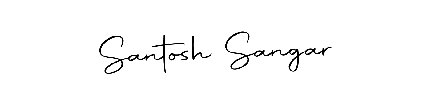 How to make Santosh Sangar signature? Autography-DOLnW is a professional autograph style. Create handwritten signature for Santosh Sangar name. Santosh Sangar signature style 10 images and pictures png