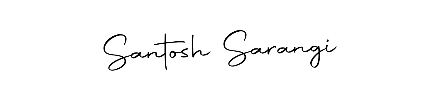 How to make Santosh Sarangi name signature. Use Autography-DOLnW style for creating short signs online. This is the latest handwritten sign. Santosh Sarangi signature style 10 images and pictures png