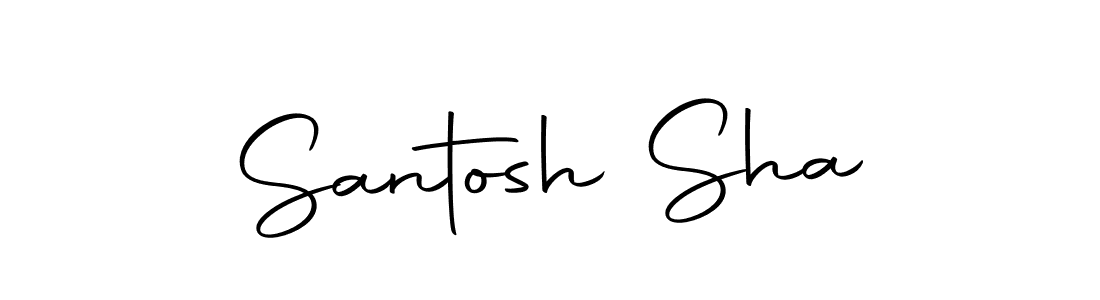 Also we have Santosh Sha name is the best signature style. Create professional handwritten signature collection using Autography-DOLnW autograph style. Santosh Sha signature style 10 images and pictures png