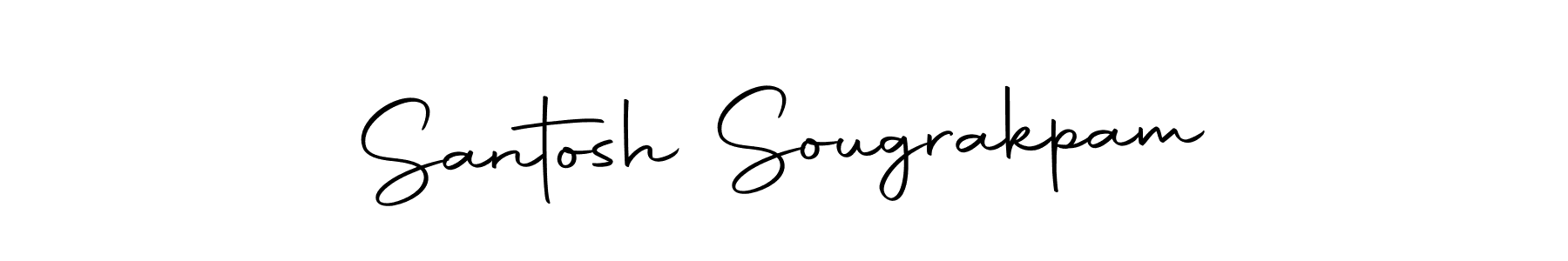 This is the best signature style for the Santosh Sougrakpam name. Also you like these signature font (Autography-DOLnW). Mix name signature. Santosh Sougrakpam signature style 10 images and pictures png