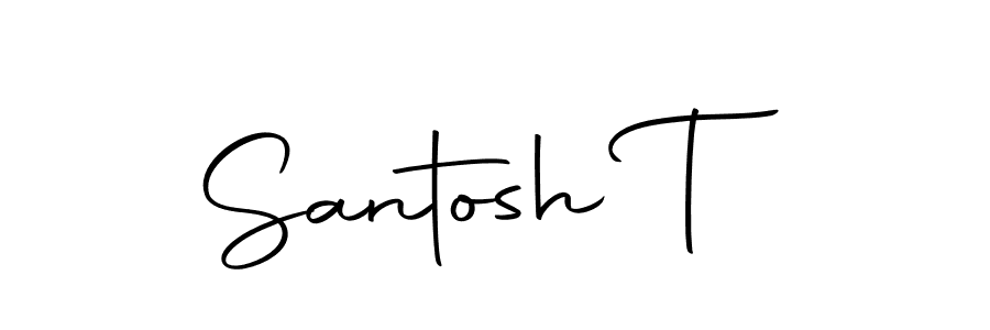 The best way (Autography-DOLnW) to make a short signature is to pick only two or three words in your name. The name Santosh T include a total of six letters. For converting this name. Santosh T signature style 10 images and pictures png