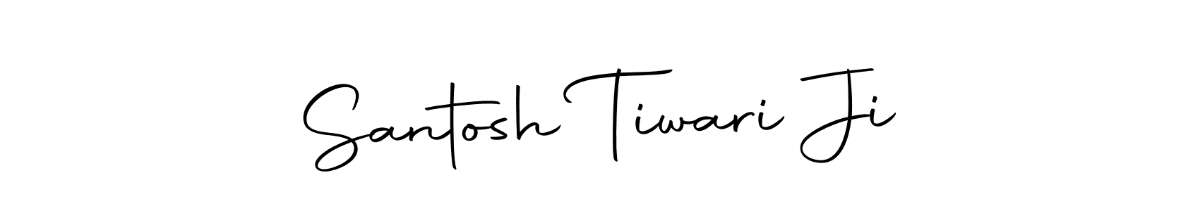 How to make Santosh Tiwari Ji name signature. Use Autography-DOLnW style for creating short signs online. This is the latest handwritten sign. Santosh Tiwari Ji signature style 10 images and pictures png