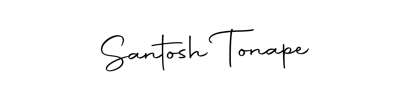 You should practise on your own different ways (Autography-DOLnW) to write your name (Santosh Tonape) in signature. don't let someone else do it for you. Santosh Tonape signature style 10 images and pictures png