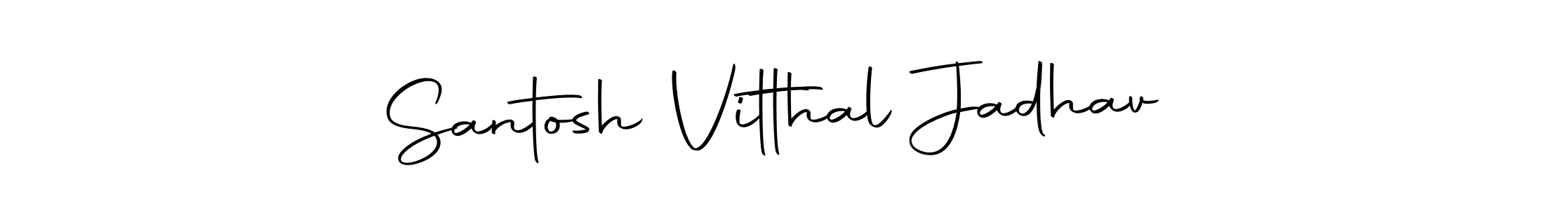 Create a beautiful signature design for name Santosh Vitthal Jadhav. With this signature (Autography-DOLnW) fonts, you can make a handwritten signature for free. Santosh Vitthal Jadhav signature style 10 images and pictures png