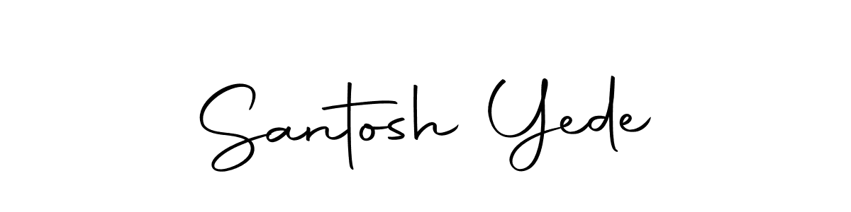 Use a signature maker to create a handwritten signature online. With this signature software, you can design (Autography-DOLnW) your own signature for name Santosh Yede. Santosh Yede signature style 10 images and pictures png