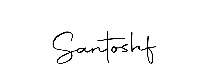 How to make Santoshf signature? Autography-DOLnW is a professional autograph style. Create handwritten signature for Santoshf name. Santoshf signature style 10 images and pictures png