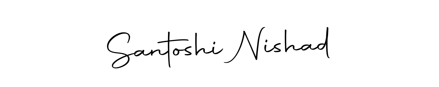 Use a signature maker to create a handwritten signature online. With this signature software, you can design (Autography-DOLnW) your own signature for name Santoshi Nishad. Santoshi Nishad signature style 10 images and pictures png