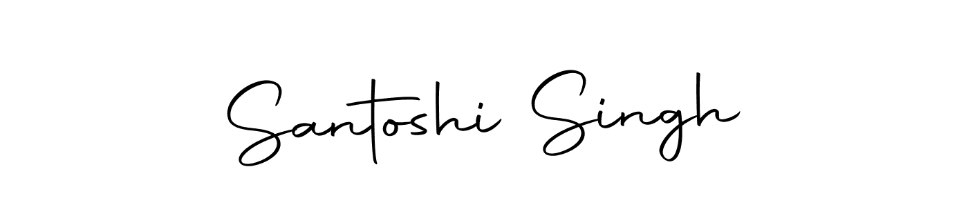 How to make Santoshi Singh name signature. Use Autography-DOLnW style for creating short signs online. This is the latest handwritten sign. Santoshi Singh signature style 10 images and pictures png