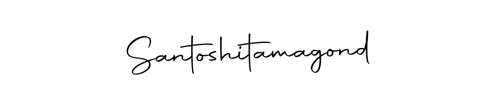 Use a signature maker to create a handwritten signature online. With this signature software, you can design (Autography-DOLnW) your own signature for name Santoshitamagond. Santoshitamagond signature style 10 images and pictures png