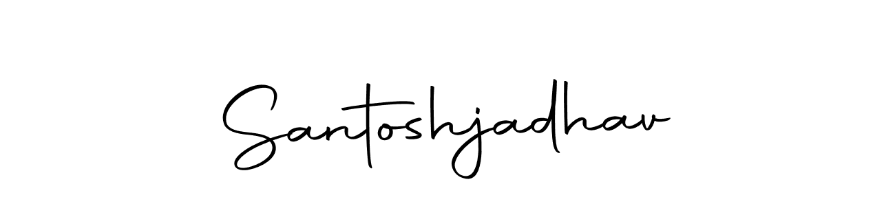 This is the best signature style for the Santoshjadhav name. Also you like these signature font (Autography-DOLnW). Mix name signature. Santoshjadhav signature style 10 images and pictures png