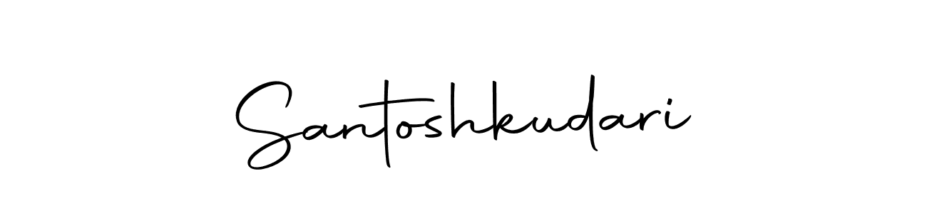 Design your own signature with our free online signature maker. With this signature software, you can create a handwritten (Autography-DOLnW) signature for name Santoshkudari. Santoshkudari signature style 10 images and pictures png