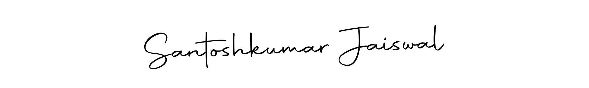 You can use this online signature creator to create a handwritten signature for the name Santoshkumar Jaiswal. This is the best online autograph maker. Santoshkumar Jaiswal signature style 10 images and pictures png