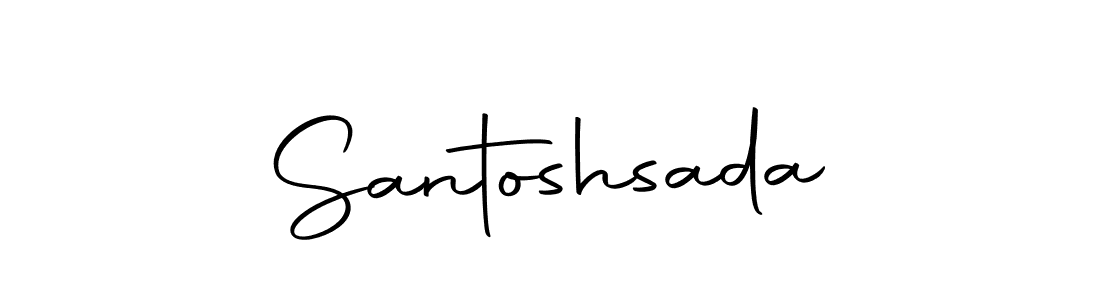 You should practise on your own different ways (Autography-DOLnW) to write your name (Santoshsada) in signature. don't let someone else do it for you. Santoshsada signature style 10 images and pictures png