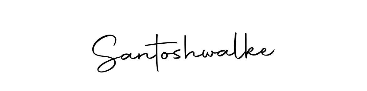 Make a beautiful signature design for name Santoshwalke. Use this online signature maker to create a handwritten signature for free. Santoshwalke signature style 10 images and pictures png