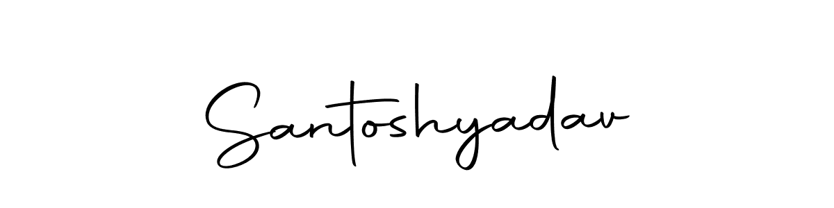 Santoshyadav stylish signature style. Best Handwritten Sign (Autography-DOLnW) for my name. Handwritten Signature Collection Ideas for my name Santoshyadav. Santoshyadav signature style 10 images and pictures png
