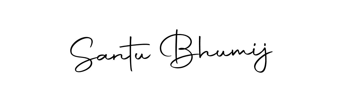 The best way (Autography-DOLnW) to make a short signature is to pick only two or three words in your name. The name Santu Bhumij include a total of six letters. For converting this name. Santu Bhumij signature style 10 images and pictures png