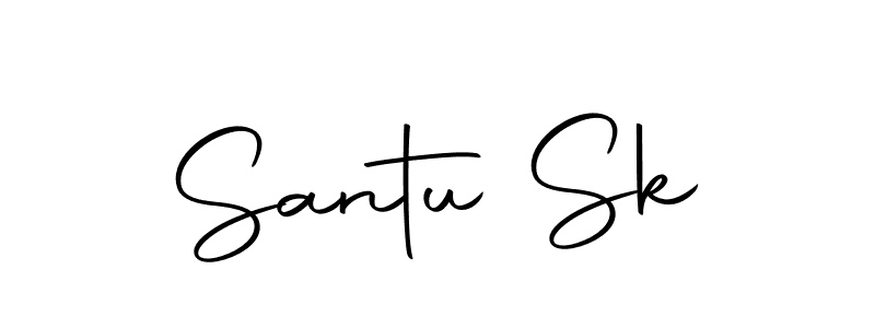 You should practise on your own different ways (Autography-DOLnW) to write your name (Santu Sk) in signature. don't let someone else do it for you. Santu Sk signature style 10 images and pictures png