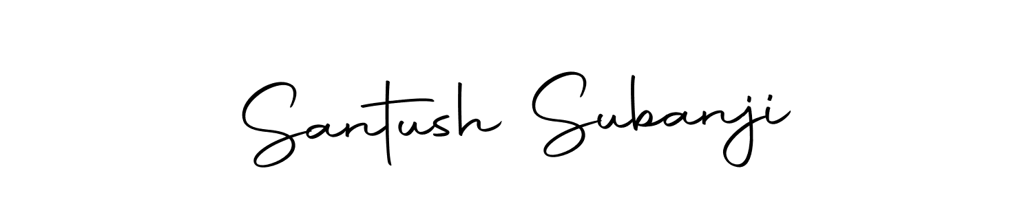 Design your own signature with our free online signature maker. With this signature software, you can create a handwritten (Autography-DOLnW) signature for name Santush Subanji. Santush Subanji signature style 10 images and pictures png
