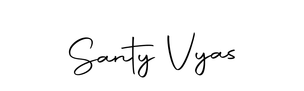 if you are searching for the best signature style for your name Santy Vyas. so please give up your signature search. here we have designed multiple signature styles  using Autography-DOLnW. Santy Vyas signature style 10 images and pictures png
