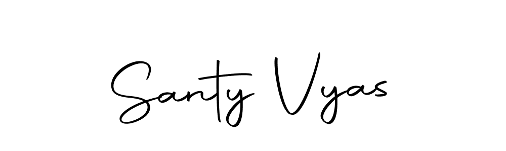 Use a signature maker to create a handwritten signature online. With this signature software, you can design (Autography-DOLnW) your own signature for name Santy Vyas. Santy Vyas signature style 10 images and pictures png