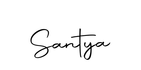 Create a beautiful signature design for name Santya. With this signature (Autography-DOLnW) fonts, you can make a handwritten signature for free. Santya signature style 10 images and pictures png