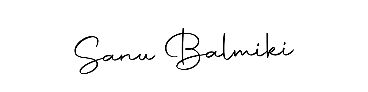 Design your own signature with our free online signature maker. With this signature software, you can create a handwritten (Autography-DOLnW) signature for name Sanu Balmiki. Sanu Balmiki signature style 10 images and pictures png