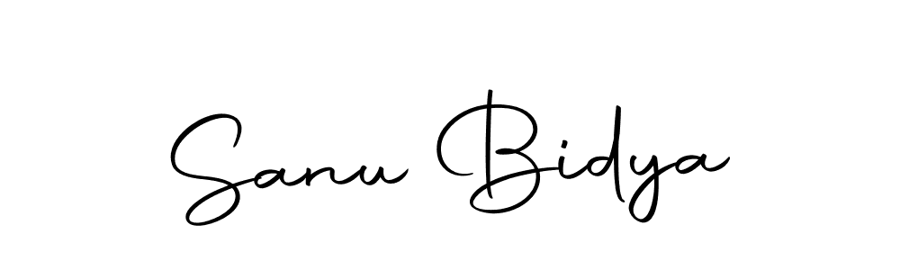 Design your own signature with our free online signature maker. With this signature software, you can create a handwritten (Autography-DOLnW) signature for name Sanu Bidya. Sanu Bidya signature style 10 images and pictures png