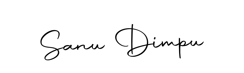 Use a signature maker to create a handwritten signature online. With this signature software, you can design (Autography-DOLnW) your own signature for name Sanu Dimpu. Sanu Dimpu signature style 10 images and pictures png