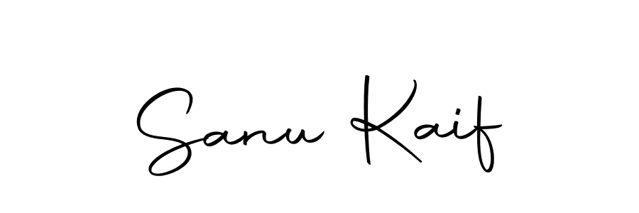 How to make Sanu Kaif name signature. Use Autography-DOLnW style for creating short signs online. This is the latest handwritten sign. Sanu Kaif signature style 10 images and pictures png