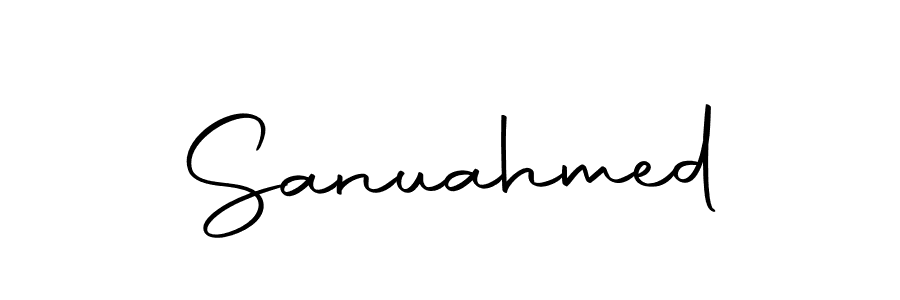 Use a signature maker to create a handwritten signature online. With this signature software, you can design (Autography-DOLnW) your own signature for name Sanuahmed. Sanuahmed signature style 10 images and pictures png