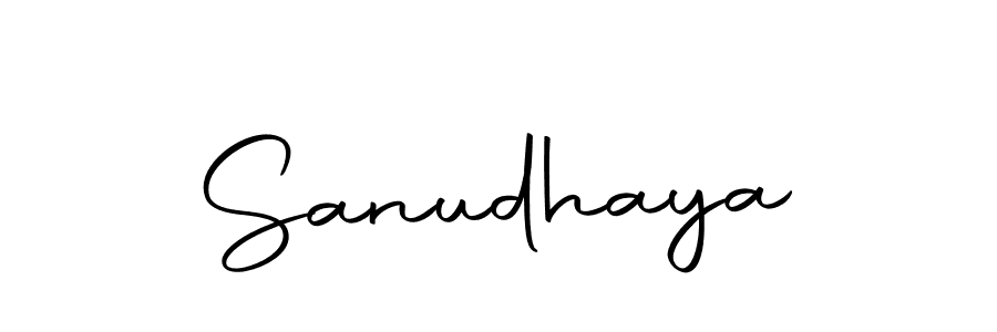 Sanudhaya stylish signature style. Best Handwritten Sign (Autography-DOLnW) for my name. Handwritten Signature Collection Ideas for my name Sanudhaya. Sanudhaya signature style 10 images and pictures png