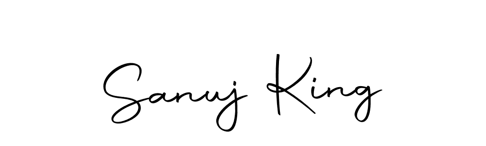 Make a short Sanuj King signature style. Manage your documents anywhere anytime using Autography-DOLnW. Create and add eSignatures, submit forms, share and send files easily. Sanuj King signature style 10 images and pictures png