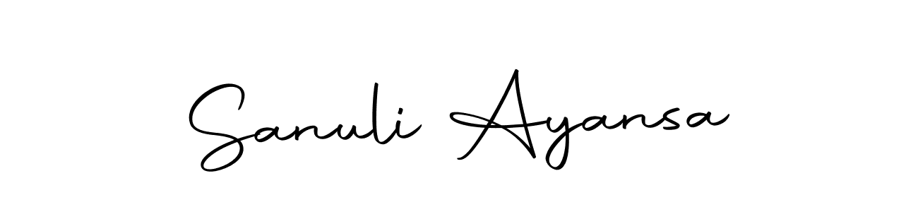 How to make Sanuli Ayansa signature? Autography-DOLnW is a professional autograph style. Create handwritten signature for Sanuli Ayansa name. Sanuli Ayansa signature style 10 images and pictures png