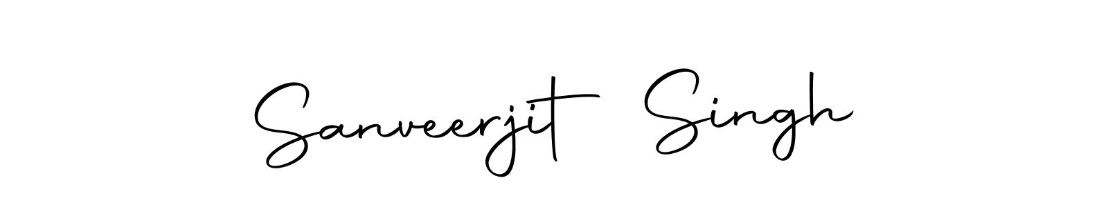 Create a beautiful signature design for name Sanveerjit Singh. With this signature (Autography-DOLnW) fonts, you can make a handwritten signature for free. Sanveerjit Singh signature style 10 images and pictures png