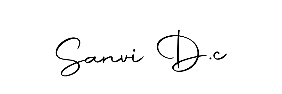 You should practise on your own different ways (Autography-DOLnW) to write your name (Sanvi D.c) in signature. don't let someone else do it for you. Sanvi D.c signature style 10 images and pictures png