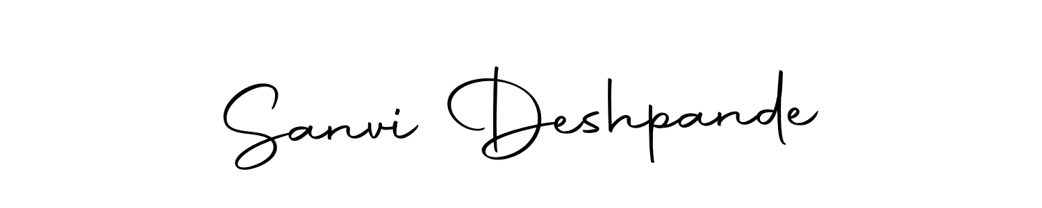 Design your own signature with our free online signature maker. With this signature software, you can create a handwritten (Autography-DOLnW) signature for name Sanvi Deshpande. Sanvi Deshpande signature style 10 images and pictures png