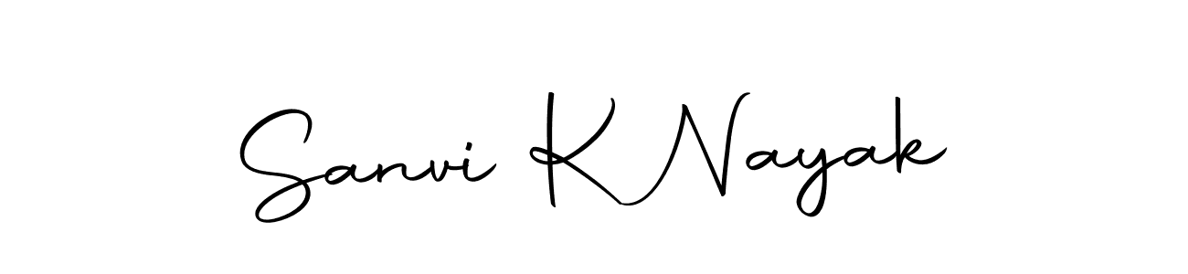 Design your own signature with our free online signature maker. With this signature software, you can create a handwritten (Autography-DOLnW) signature for name Sanvi K Nayak. Sanvi K Nayak signature style 10 images and pictures png