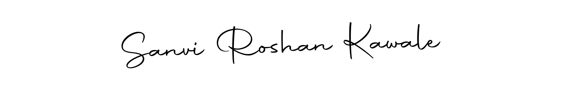 You should practise on your own different ways (Autography-DOLnW) to write your name (Sanvi Roshan Kawale) in signature. don't let someone else do it for you. Sanvi Roshan Kawale signature style 10 images and pictures png