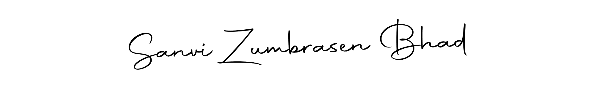 if you are searching for the best signature style for your name Sanvi Zumbrasen Bhad. so please give up your signature search. here we have designed multiple signature styles  using Autography-DOLnW. Sanvi Zumbrasen Bhad signature style 10 images and pictures png