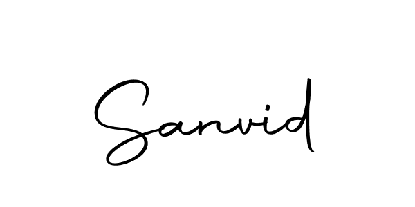 You should practise on your own different ways (Autography-DOLnW) to write your name (Sanvid) in signature. don't let someone else do it for you. Sanvid signature style 10 images and pictures png