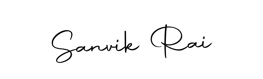Create a beautiful signature design for name Sanvik Rai. With this signature (Autography-DOLnW) fonts, you can make a handwritten signature for free. Sanvik Rai signature style 10 images and pictures png