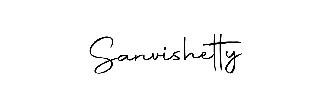 Use a signature maker to create a handwritten signature online. With this signature software, you can design (Autography-DOLnW) your own signature for name Sanvishetty. Sanvishetty signature style 10 images and pictures png