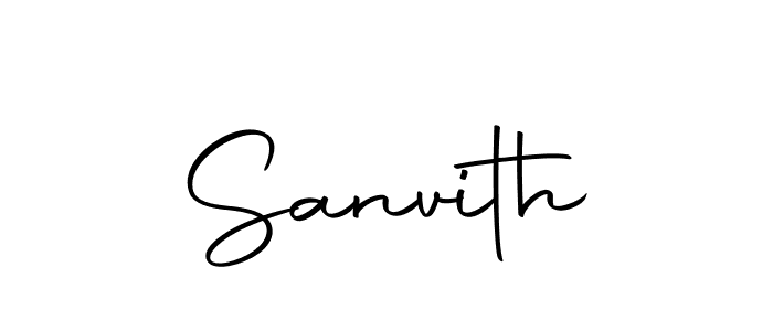How to make Sanvith signature? Autography-DOLnW is a professional autograph style. Create handwritten signature for Sanvith name. Sanvith signature style 10 images and pictures png